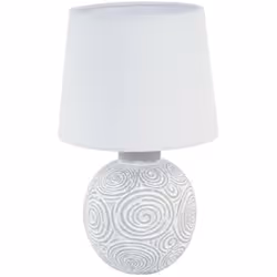Versa Lampe de bureau Blanc Céramique 18 x 30 x 18 cm
