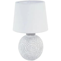 Versa Lampe de bureau Blanc Céramique 18 x 30 x 18 cm