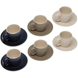 Versa Set de 6 Tasses à Thé avec Soucoupe Tashi Grès