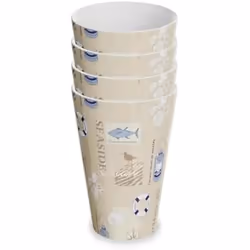 Versa Set de Verres Seaside Polyéthylène RPET 4 Pièces