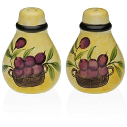 Salière et Poivrière Versa Céramique Dolomite Olive 5,5 x 8,5 x 6 cm
