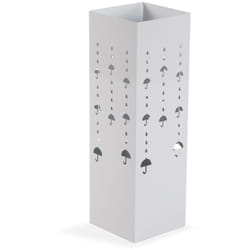 Porte-parapluies versa blanc 15,5 x 49 x 15,5 cm