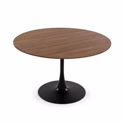 Table à manger - Versa - 73 x 120 x 120 cm - Bois MDF - Métal - 6 places