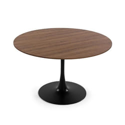 Table à manger - Versa - 73 x 120 x 120 cm - Bois MDF - Métal - 6 places