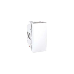 Poussoir à fermeture 10A blanc 1F largeur 1 module connexion auto mécanisme à encastrer série UNICA