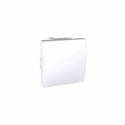 Poussoir à fermeture 10A blanc 1F connexion rapide 2 modules UNICA SCHNEIDER ELECTRIC MGU3.206.18 Mécanisme d'interrupteur po ...