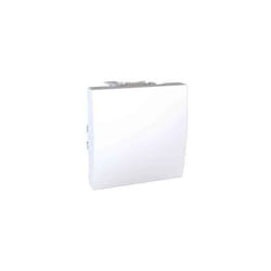 Schneider Electric - Poussoir à fermeture 10A blanc 1F connexion rapide 2 modules unica