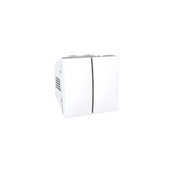 Double va et vient 10A blanc connexion rapide 2 modules UNICA MGU3.213.18