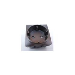 Schneider Electric - Prise 2P+T 10/16A standard allemand schuko couleur graphite 2 modules encastré série Unica schneider MGU3.057.12