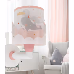 Dalber Whale Dreams Rose Adapté à une utilisation à l'intérieur E27 15 W