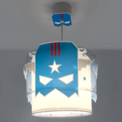Dalber Lustre Suspension Pour Enfant Blue Hero Super-héros enfants