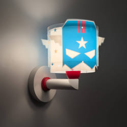 Dalber Applique Murale Pour Enfant Blue Hero Super-héros enfants