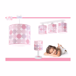 Dalber 62001S lampe de table E14 8 W LED Rose