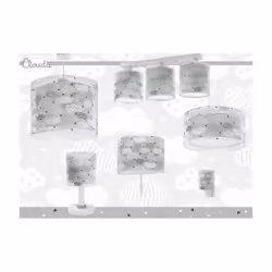 Dalber Clouds éclairage de plafond Gris E27 LED - Vue supplémentaire 4
