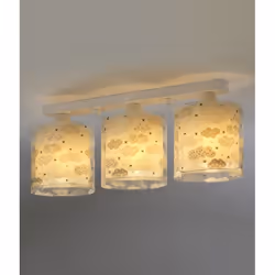 Dalber Clouds éclairage de plafond Gris E27 LED