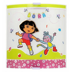 Dalber - Grande applique murale en verre Dora l'Exploratrice