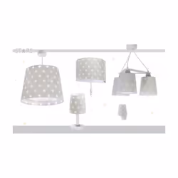 Dalber Stars lampe de table E14 8 W LED Gris, Blanc