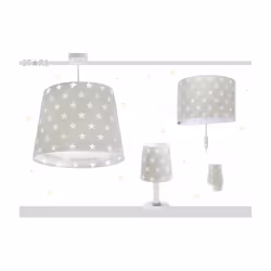 Dalber Stars éclairage de plafond Gris, Blanc E27 LED