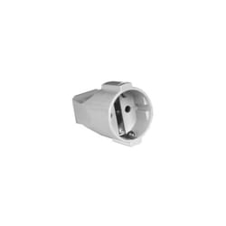 Fiche secteur Schuko Femelle 4,8mm 16A Blanc