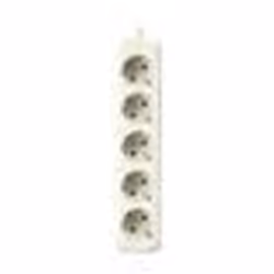 Bloc multiprises - SILVER ELECTRONICS - 5 prises - Sans interrupteur - Câble 15m - Couleur Blanc