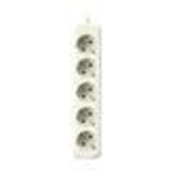 Bloc multiprises - SILVER ELECTRONICS - 5 prises - Sans interrupteur - Câble 15m - Couleur Blanc