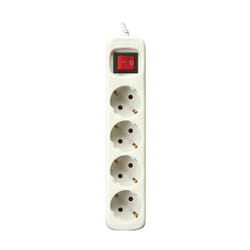 Silver Electronics 9634 multiprise 1,5 m 4 sortie(s) CA Intérieure Blanc
