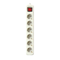 Silver Electronics 9636 multiprise 1,5 m 6 sortie(s) CA Intérieure Blanc