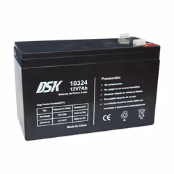 DSK 10324, Batterie rechargeable, Sealed Lead Acid (VRLA), 12 V, 7000 mAh, Noir, 151 mm