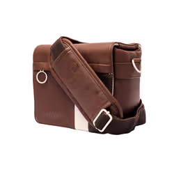 Smile 111653540199 étui et housse d’appareils photo Sac Messenger Marron, Blanc