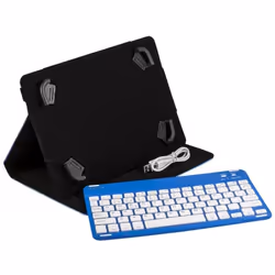 SilverHT 111914240199 clavier pour tablette Noir, Bleu, Blanc Bluetooth