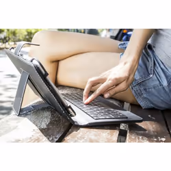 SilverHT 111916040199 clavier pour tablette Noir Micro-USB Espagnole - Vue supplémentaire 5
