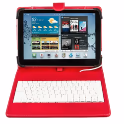 SilverHT 111916140199 clavier pour tablette Rouge, Blanc Micro-USB Espagnole