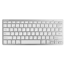SilverHT 111938640199 clavier Bluetooth Espagnole Argent, Blanc