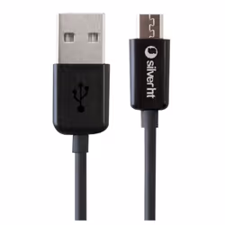 SilverHT 93601, 1,5 m, USB A, Mini-USB B, Noir