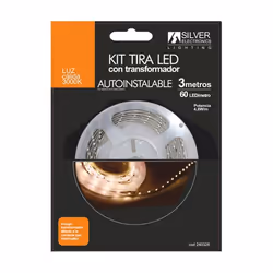 Silver Electronics 240328, Intérieure, Blanc, IP20, Blanc chaud, 60 ampoule(s), LED