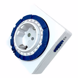 Silver Electronics 49402 minuteur électrique Bleu, Blanc Programmateur journalier