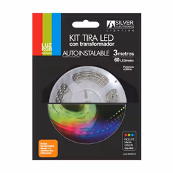 Silver Electronics 240310, Intérieure, Blanc, IP20, Bleu, Vert, Rouge, 60 ampoule(s), LED