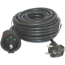 Silver Electronics - Schuko Electric Extension 4,8mm 3m 16A black