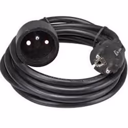 Rallonge électrique - SILVER ELECTRONICS - 5m - 16A - Schuko - Noir