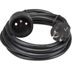 Rallonge électrique - SILVER ELECTRONICS - 5m - 16A - Schuko - Noir