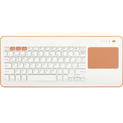 SilverHT 111943140199 clavier Bluetooth Espagnole Pêche, Blanc