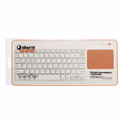 SilverHT 111943140199 clavier Bluetooth Espagnole Pêche, Blanc