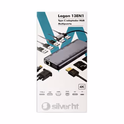 SilverHT 17126 station d'accueil USB 3.2 Gen 1 (3.1 Gen 1) Type-C Noir - Vue supplémentaire 4