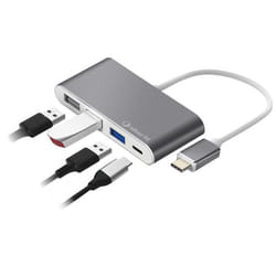 SilverHT 112001140199 hub & concentrateur USB 3.2 Gen 1 (3.1 Gen 1) Type-C Gris
