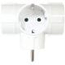 Silver Electronics 9153 adaptateur prise d'alimentation Type F Blanc