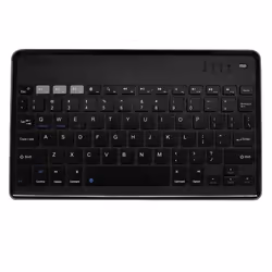 SilverHT 112001540199, Bluetooth, Clavier à membrane, QWERTY, Noir