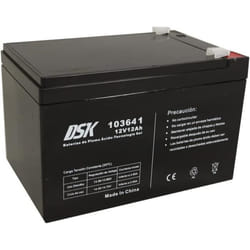 Batterie au plomb AGM - DSK - 12V 12Ah - Haute capacité - Scellée - Idéale pour mobilité et sécurité