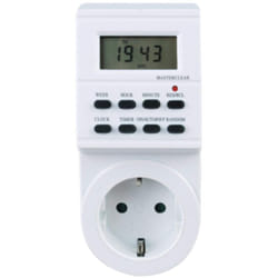 Silver Electronics 49401 minuteur électrique Blanc Programmateur journalier/hebdomadaire