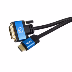 SilverHT 93015, 1,5 m, HDMI-A, DVI, Mâle, Mâle, Or