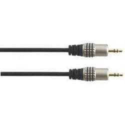 Câble audio - SILVER ELECTRONICS - JACK 35 mm - Mâle à Mâle - 2 mètres - Connecteurs plaqués or